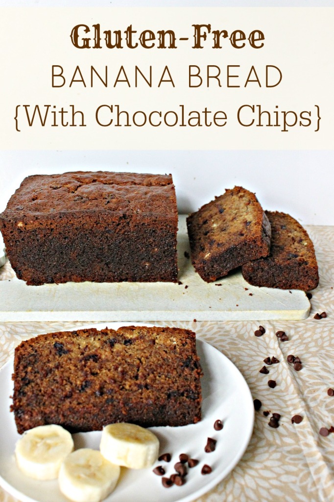 Gluten-free banana bread with chocolate chips