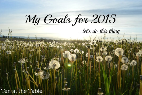 goals for 2015