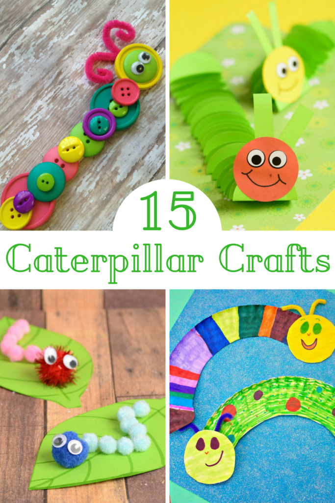 Kid's Craft, Caterpillar Clips - Frugal Family Home