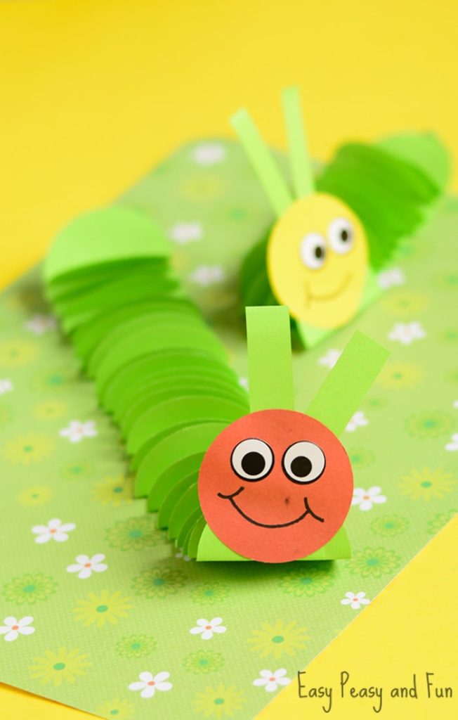 Pom Pom Caterpillar Craft - Easy Peasy and Fun