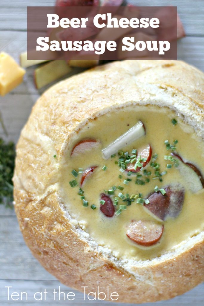 beer cheese sausage soup