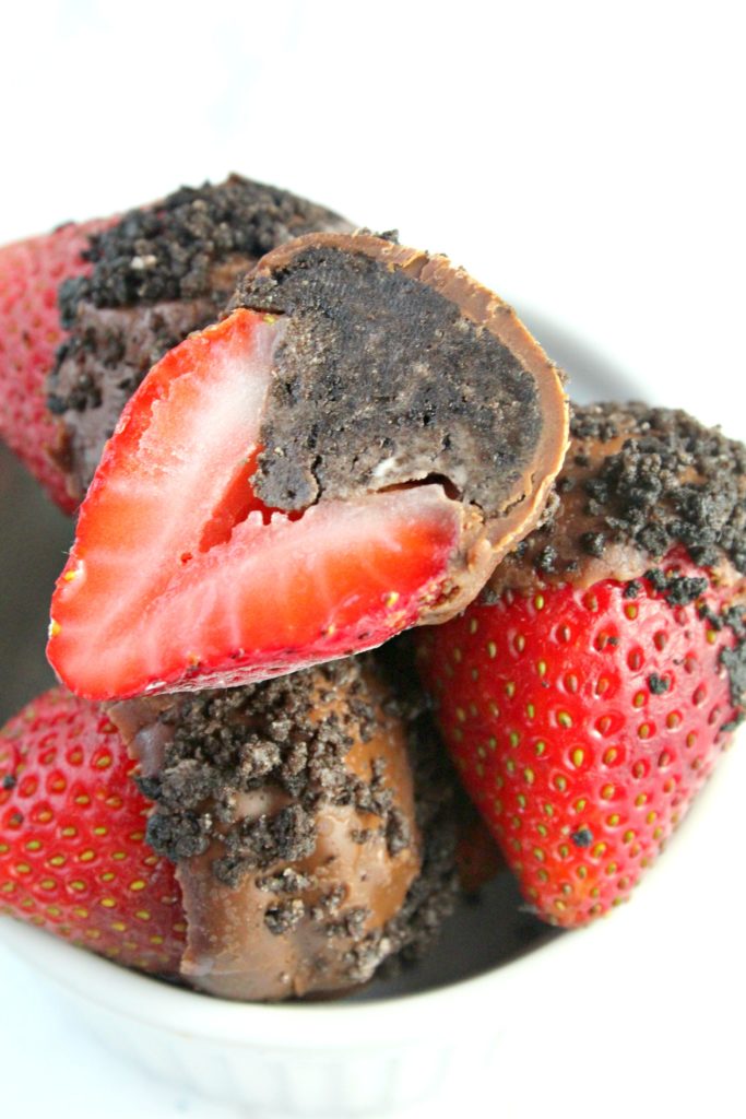 oreo truffle dipped strawberries